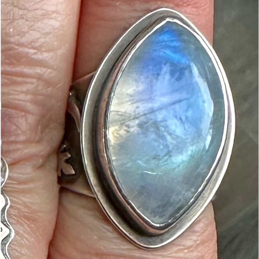 Soliloquy Jewelry “Age of Cailleach” Moonstone ring. Size 7.5